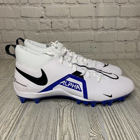Nike Alpha Menace Varsity 3 Football Cleats Men’s 11 White CV0586-101 New - Picture 1 of 7